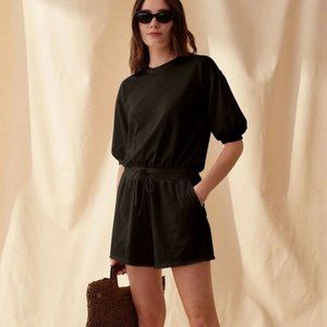 New With Tags Grey State Georgia Jumper in Pure Black, Size 4/X-Large